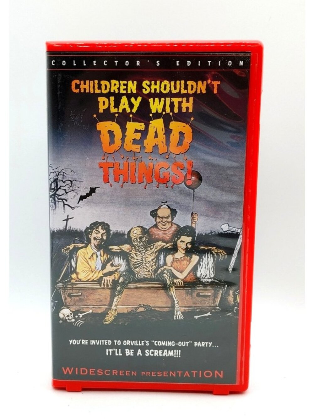 Children Shouldn't Play with Dead Things VHS Horror Clam Shell Rare Widescreen